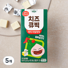 서울우유 치즈큐빅 파티 리얼청양, 87g, 5개