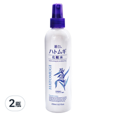KUMANO 熊野油脂 麗白薏仁化妝水噴霧 250ml, 高保濕成分w透明質酸+膠原蛋白, 敏感肌適用, 2瓶