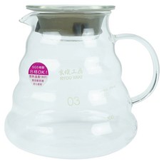 良燒 B03 耐熱玻璃壺 - 900ml, 咖啡壺, 2-4 杯用, 1個
