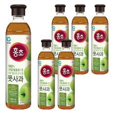 홍초 풋사과 음용식초, 900ml, 6개