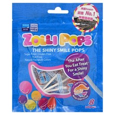 ZOLLI POPS 木糖醇無糖棒棒糖, 美國銷售No.1, 全素可食, 不含糖, 不含麩質, 不含人工色素及香料, 58.4g, 1袋