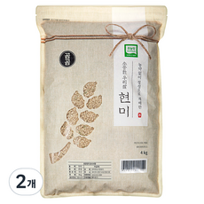 곰곰 소중한 우리쌀 무농약 현미 2022년산, 4kg, 2개