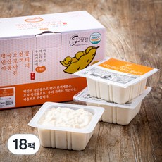 한둘 명인이 국산콩으로 만든 한끼 콩비지, 140g, 18팩