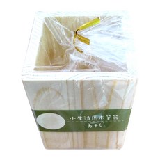 小生活 原木筆筒 方形 筆具收納盒 原木質感 桌面收納 辦公文具, 1入