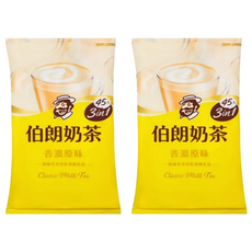 MR.BROWN 伯朗咖啡 伯朗奶茶 三合一 香濃原味 17g x 45包 x 2袋