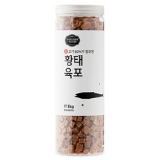 원더푸드 강아지 대용량 고기가득 담은 져키 육포, 1kg, 1개, 황태 - 칭찬강아지간식판매