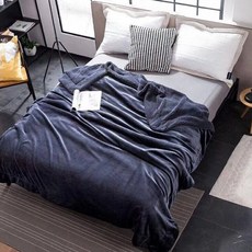貝淇小舖 素色法蘭絨羊羔絨暖毯被 150x200cm 雙層保暖 8色任選, 200 x 150cm, 灰藍色