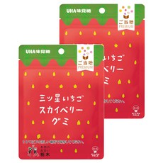 UHA 味覺糖 栃木草莓軟糖，日本原裝進口，嚴選果汁製成, 40g, 2包