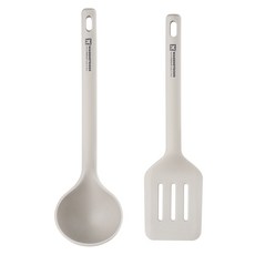 WAGENSTEIGER Edel矽膠廚房工具 2件組, 湯勺+鍋鏟, Light, 1組
