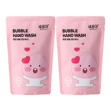 온더바디 세이프프렌즈 버블 항균 핸드워시 리틀어피치 시트러스향 리필, 400ml, 2개