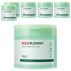 닥터지 레드 블레미쉬 클리어 더블 결 패드 180ml, 60개입, 6개