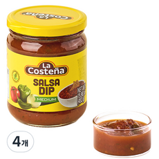 라코스테냐 살사소스 중간매운맛, 453g, 4개