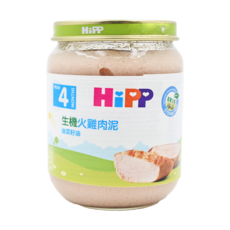 HiPP 喜寶 有機火雞肉泥, 適合4個月以上寶寶, 營養豐富, 幫助寶寶補充鐵質蛋白質, 即開即食, 火雞肉, 125g, 1罐