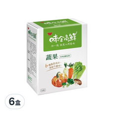 味全 高鮮蔬果本味調味料, 6種蔬菜成份, 清甜不搶味, 320g, 6盒