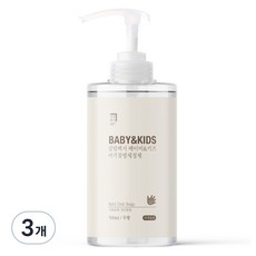 살림백서 베이비 앤 키즈 아기 젖병세정제 무향, 3개, 500ml