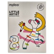 mideer 兒童抗菌無毒白板筆8色 創意水上漂, 混合顏色, 1盒