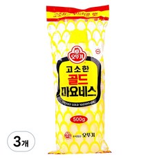 오뚜기 골드 마요네즈, 500g, 3개