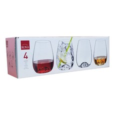 RONA 專業無梗O型波爾多杯460ml 四入組, 波爾多杯, 1組