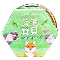 益成檀香 艾毛寶貝 寵物專用 天然艾草薰香 室外款 20片 Set, 天然寵物蚊香, SGS檢驗合格, 300g, 1盒