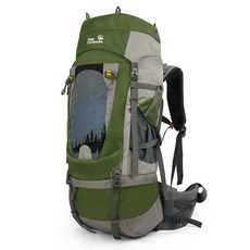 ADDEDIT 登山背包 80L+防水套, 卡其色