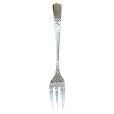 SALUS 佐藤金屬 304不鏽鋼鎚目餐具 蛋糕叉14cm, 1支, 不鏽鋼色