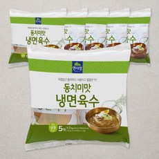 면사랑 동치미맛 냉면육수 5입, 1.7kg, 6개