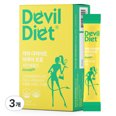 악마 다이어트 아쿠아 프로 파인애플맛 가르시니아 14p, 3개, 140g