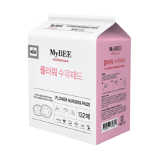 MyBEE 花邊型防溢乳墊, 柔軟棉質 舒適 132入, 132片, 1盒