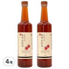 하동감사농원 홍매실원액, 750ml, 4개