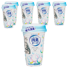 unicharm 清新消臭貓盆消臭粒 天然沐浴, 450ml, 6個