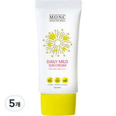 엠오앤씨 데일리 마일드 선크림 SPF50+ PA++++, 50ml, 5개