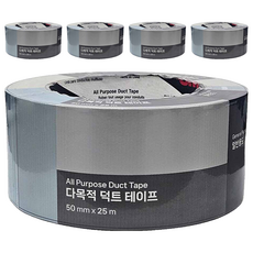 3M 多用途管道膠帶 銀色 50mm x 25m, 5個