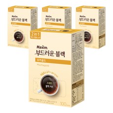 맥심 모카골드 부드러운 블랙 커피믹스, 2.7g, 100개입, 4개