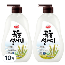 트리오 곡물설거지 우리밀 주방세제, 750ml, 10개