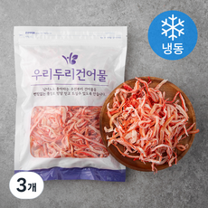 우리두리건어물_HACCP_부드러운홍진미채, 500g, 3개