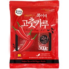 복이네먹거리 국산 고추가루 보통맛 김치용, 500g, 1개