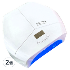 Sachianail 莎夏 298W 美甲燈, 72顆燈珠, 365+405NM雙光源, S7瓷白色, 2個