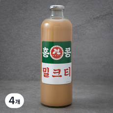 홍콩 다크 수제 밀크티, 1L, 4개