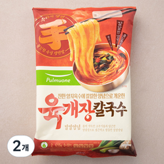 풀무원 육개장 칼국수 2인분, 415g, 2개