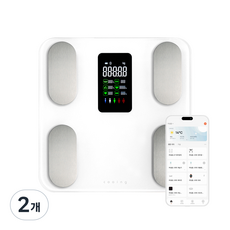 쿠잉전자 체성분 체중계, 화이트, 2개, SBF-B18WH