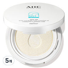 AHC 세이프온 시카 카밍 이엑스 선 쿠션 SPF50+ PA++++, 25ml, 5개