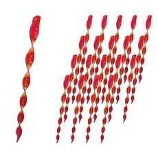 七彩驅鳥棒, 反光驅鳥棒，長約30公分，七色可選, 紅色, 20個