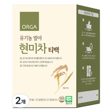 ORGA 유기농 발아 현미차 티백, 10g, 15개입, 2개
