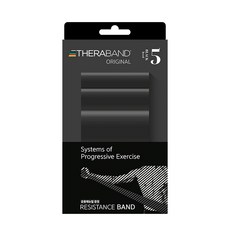 세라밴드 2M 오리지널 밴드 단계별 탄성저항 밴드 +운동매뉴얼, 블랙(5단계)