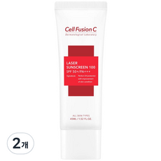 셀퓨전씨 레이저 썬스크린 100 SPF50+ PA+++, 45ml, 2개