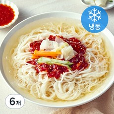 푸딩프렙 동치미 물 비빔국수 (냉동), 450g, 6개