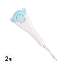 블루버킷 유아용 애니멀 LED 이어클리너 블루, 2개, 1개입