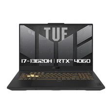 에이수스 2024 TUF 게이밍 F17 인텔코어i7-13620H 지포스 RTX 4060, Mecha Gray, 512GB, 16GB, Free DOS, FX707VV-HX127