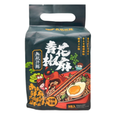 無敵拌麵 青花椒麻拌麵, 手工日曬麵條 Q彈有勁 3包