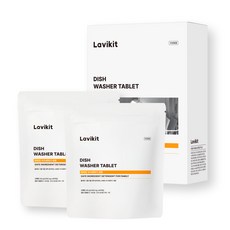 La vikit 60 片固體洗碗機清潔劑, 2個, 240g